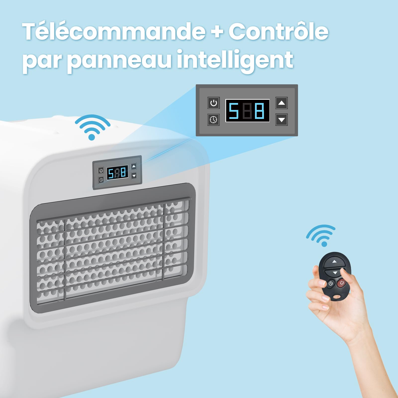 ECOPOOLTECH Nage à Contre-Courant pour Piscine enterrée, Appareil d’entraînement 30 V Basse Tension, Jet de nage réglable 9 Vitesses pour Fitness et Loisirs, R200
