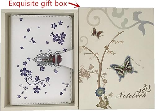 Vista 3 de Diario personalizado A5 de piel sintética con bloqueo de contraseña, diario con cerradura de combinación para niñas y niños (estilo 3)