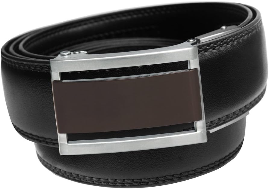 VinicioBelt Manhattan Venetian Bronze Leather Belt 32-33 Black