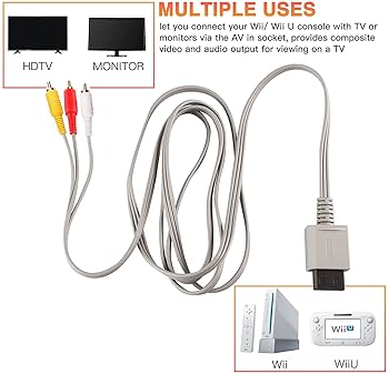 Wii おとくせっと！ら Amazon.co.jp: Wii Wii U用AVケーブル、コンポジットオーディオ