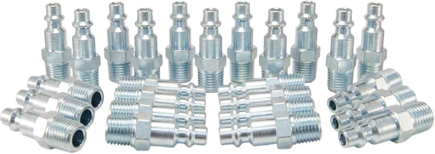 Foster 3 Series - Steel Plugs 25pc, 1/4 Body, 1/4 NPT - Industrial Interchange, I/M, MIL Spec,