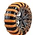 AUTO HIGH 10 Pack Universal Car Snow Chains with Storage Bag and Tools, Tires 165-265 mm for Cars, Trucks, SUVs, Non-Slip Adjustable Winter Snow Chains (single row nail)