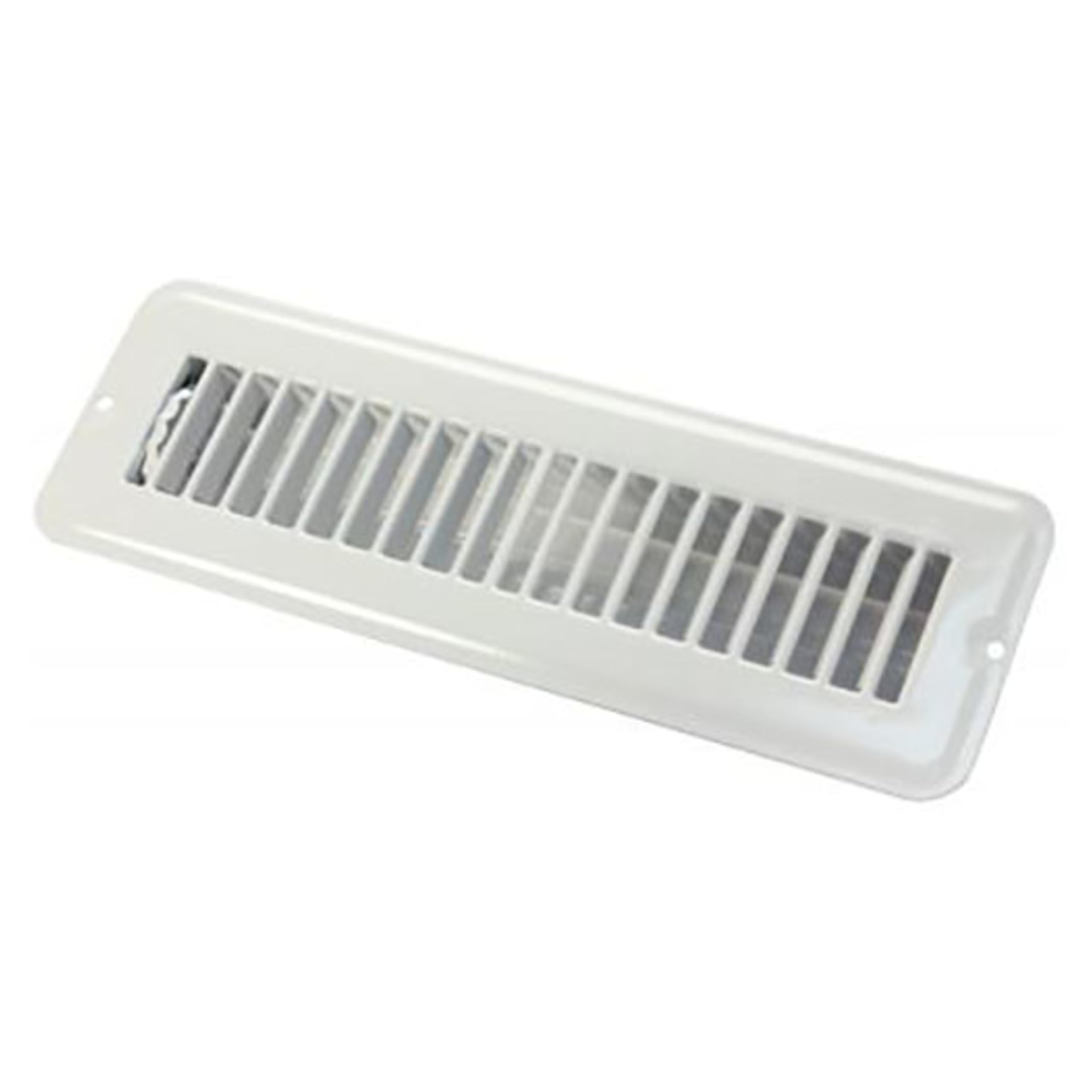 JR Products 02-28905 Dampered Floor Register - 2" x 10", White