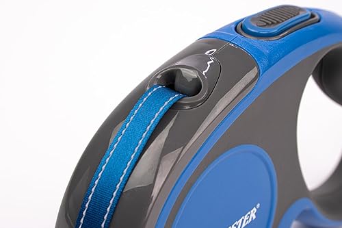 Miniatura 6 de Winchester Pet Correa retráctil para perro de 16 pies, freno con una sola mano, para perros grandes de hasta 110 libras, color azul Azul,Gris,Rojo -