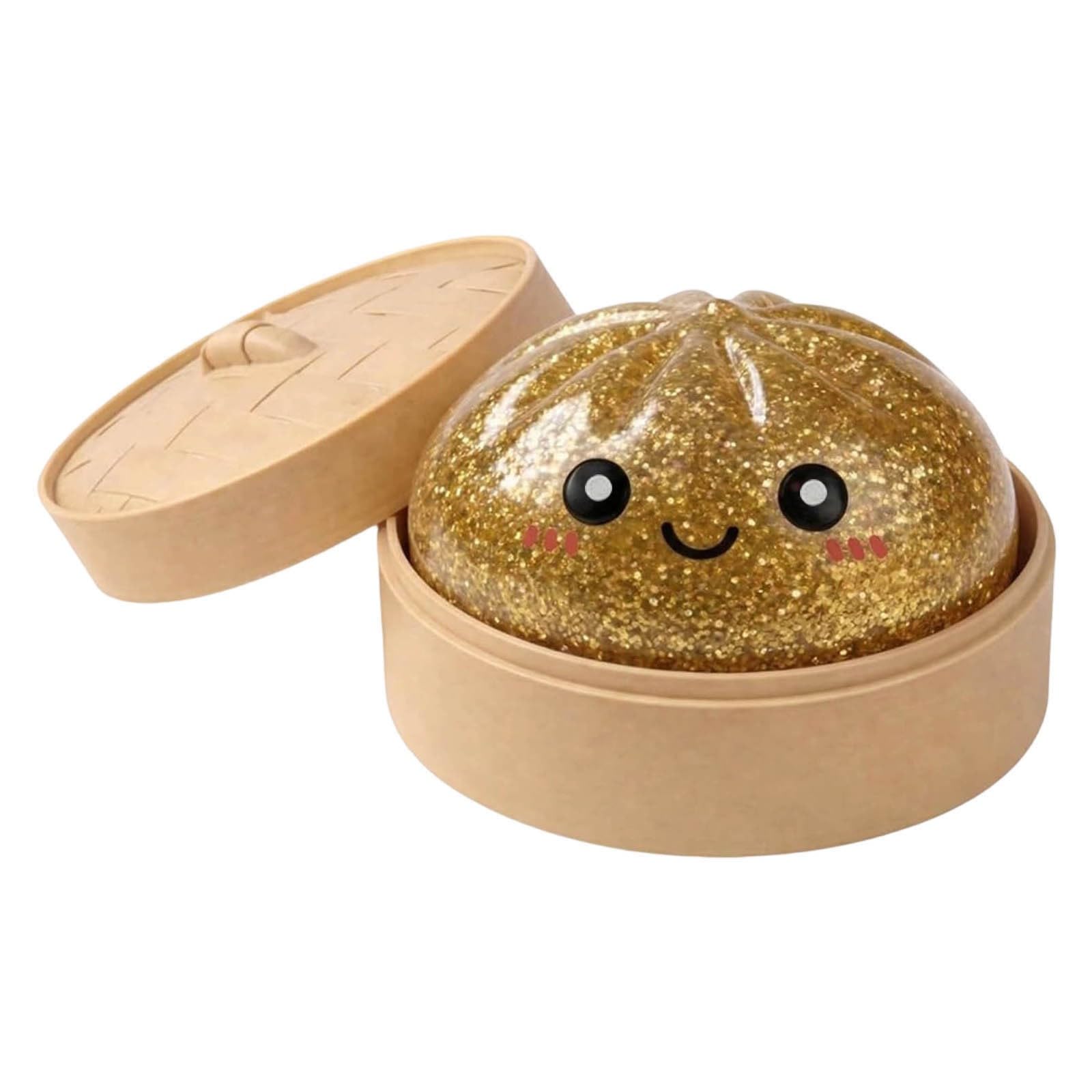 Halloween Spooky Glitter Dumpling Squishies Toy (Gold)