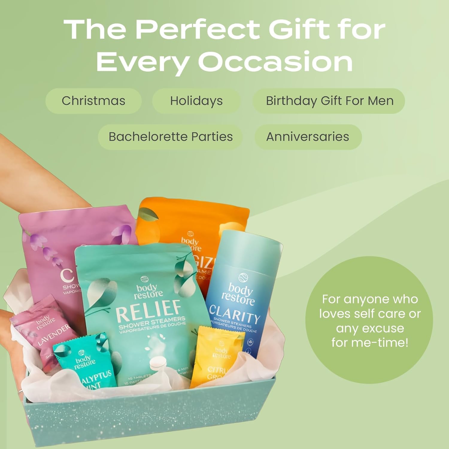 Body Restore Lot de 15 défroisseurs vapeur d'aromathérapie – Cadeau de fête des pères pour papa, cadeaux d'anniversaire pour femme et homme, spa pour soulager le stress et la relaxation – Tablettes