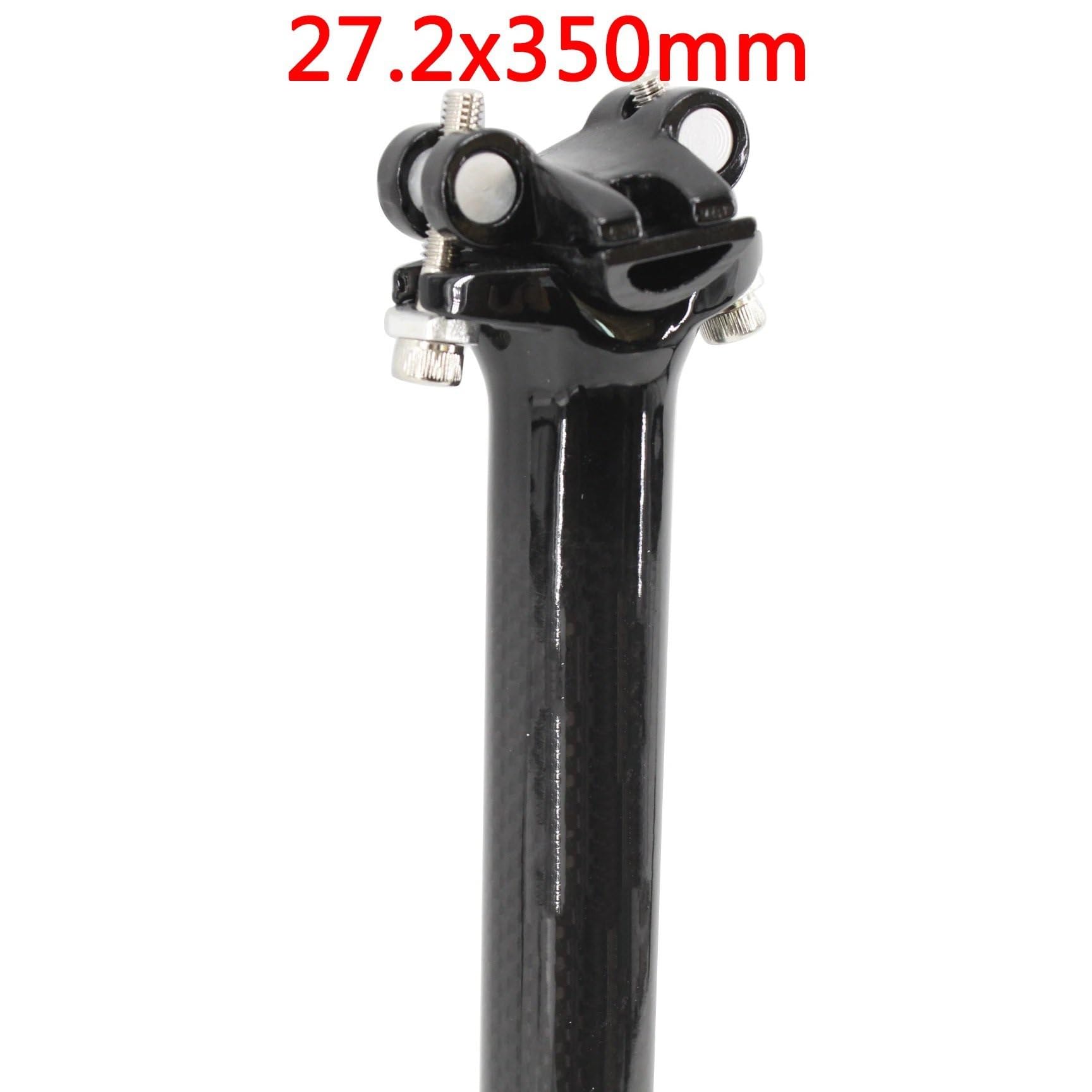 Tige de Selle VTT Pièces de VTT en Carbone 25.4/27.2/30.8/31.6*350/400mm Suspension Tige De
