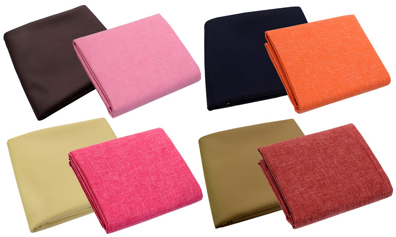Men's Poly Cotton Unstitched Shirt & Trouser Fabric Combo Set (Multi Color; Free Size)-image-34