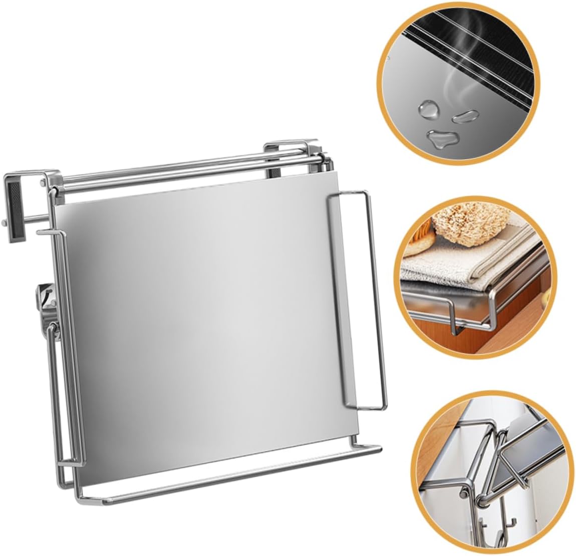 PRETYZOOM Multifunctional Kitchen Storage Shelf Door Shelf Large Capacity Hanging Rack Easy to Install for Kitchen