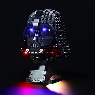 lifcasual Led Lit Kit for Lego Star Wars Darth Vader Helmet Building Kit, Liting Kit mpatible with Lego Darth Vader 75304 Model (Only Lit kit, No Lego Model)