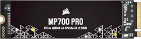 Corsair MP700 PRO 2TB M.2 PCIe Gen5 x4 NVMe 2.0 SSD – M.2 2280 – Leitura sequencial de até 12.400 MB/s – TLC NAND de alta densidade – Preto
