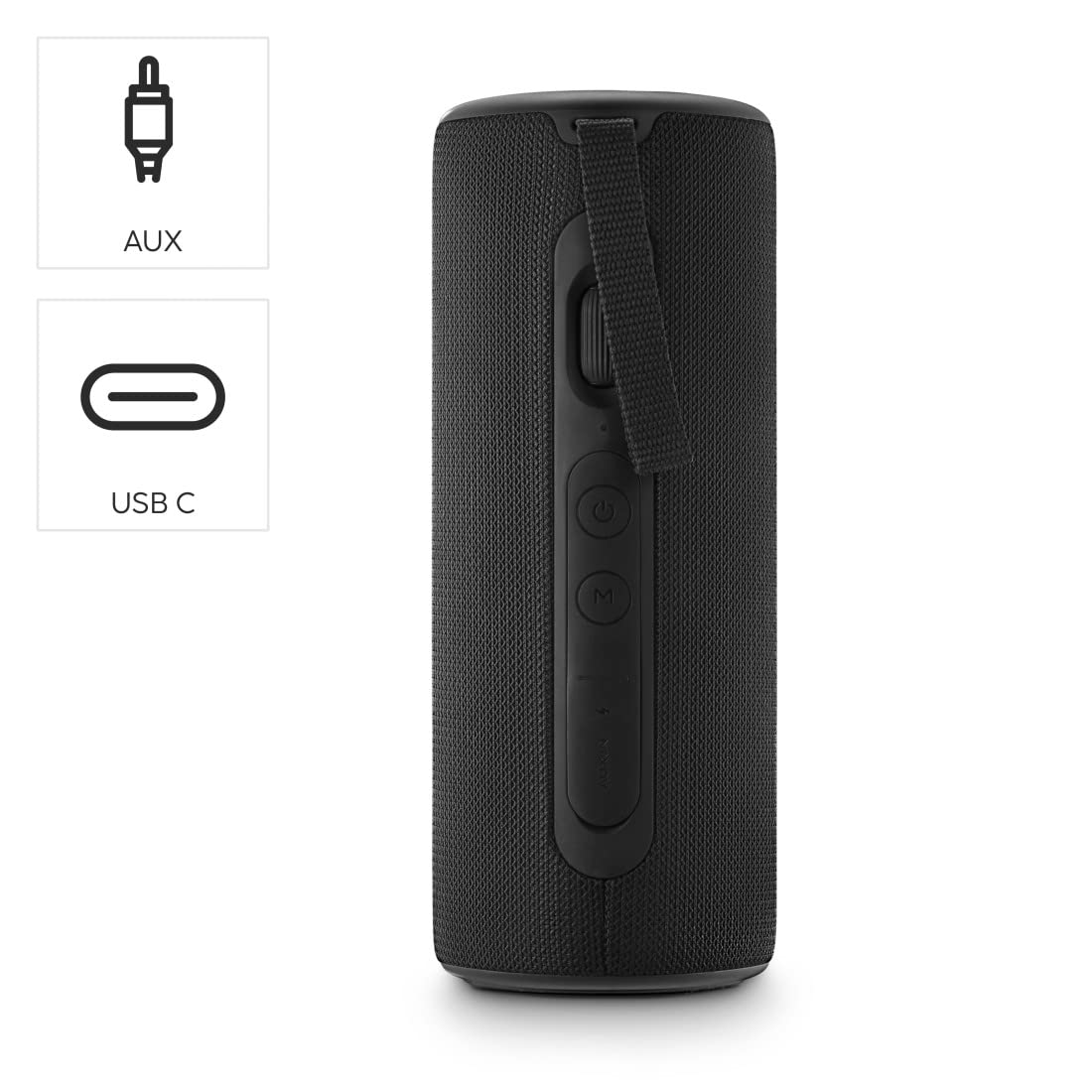 Hama głośnik bezprzewodowy Bluetooth (true wireless, mobilny, przenośny, 10 m zasięg, 2000 mAh, 24 W, IPX5, USB C, stereo) czarny