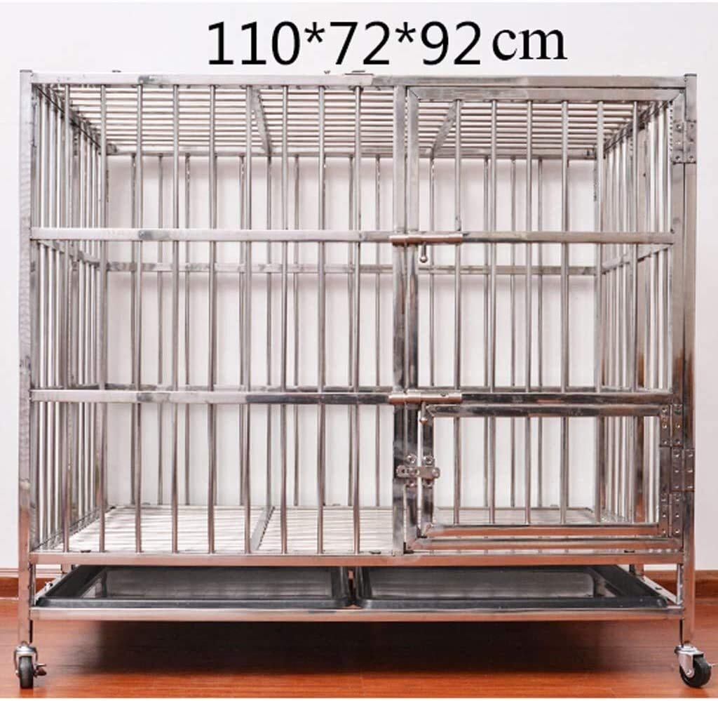 Caja de metal resistente para mascotas con bandeja extraíble para una limpieza segura y fácil en casetas de mascotas pequeñas a medianas