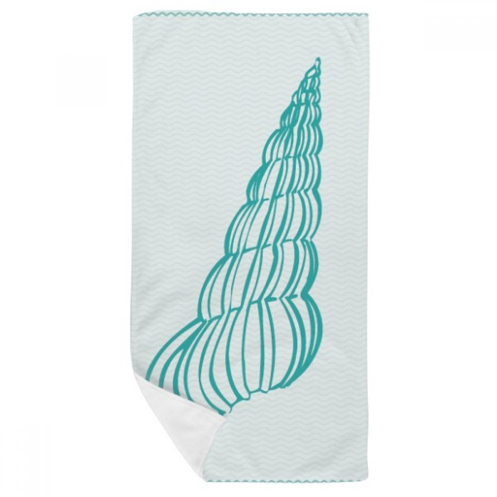 Serviette de bain escargot multicolor en tissu doux absorbant 35x70cm