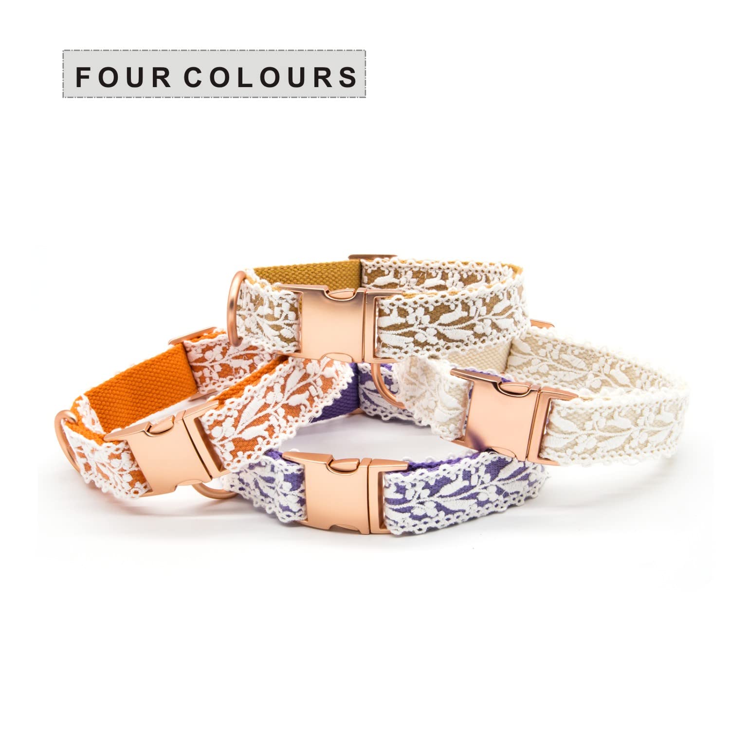 Amazon | LEKAIGO 犬の首輪とリーシュセット コットンレース