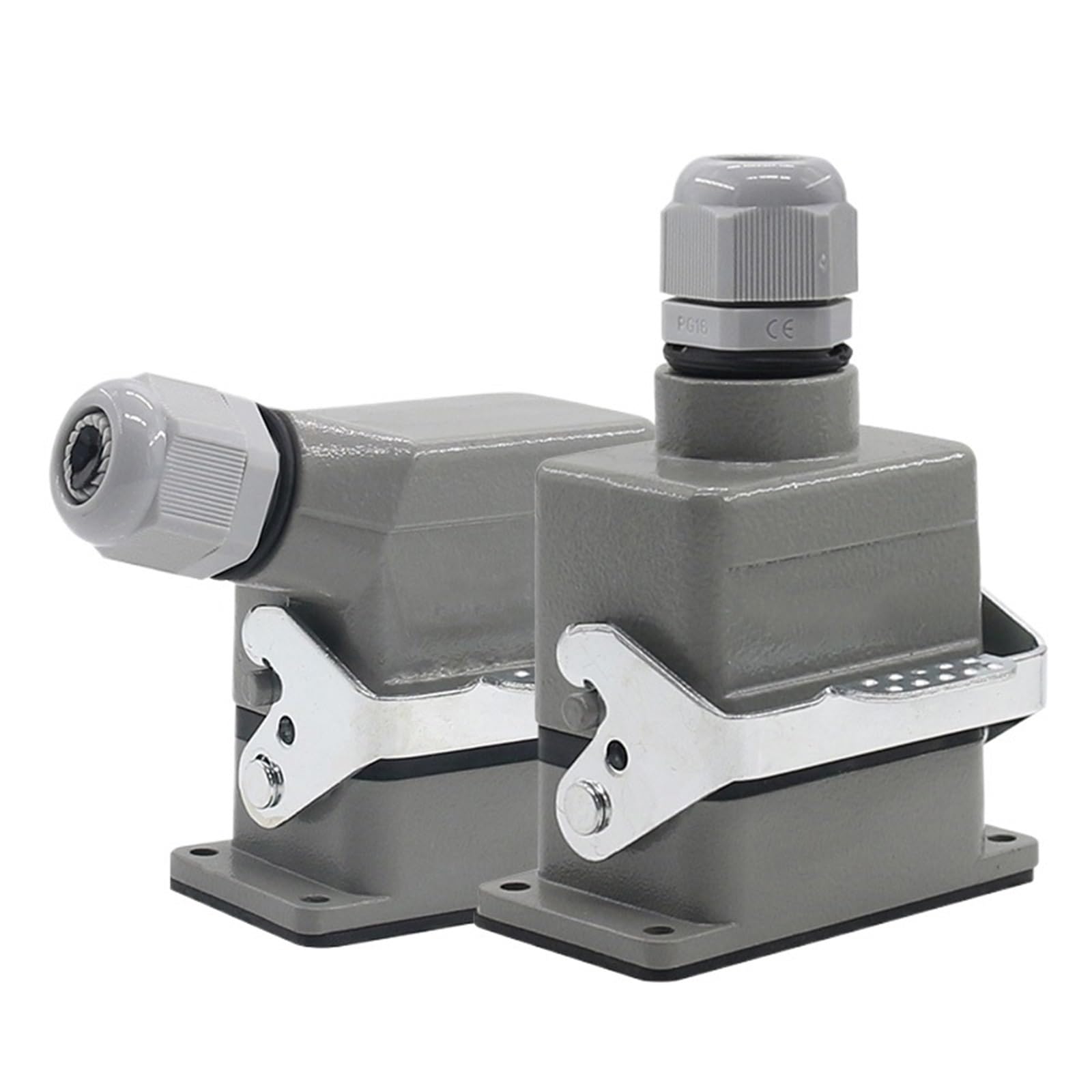 Connecteur rectangulaire robuste HDC-HE-06, 6 broches, prise d'aviation, fil industriel 16A 500V, 1 pièce(Lateral line)
