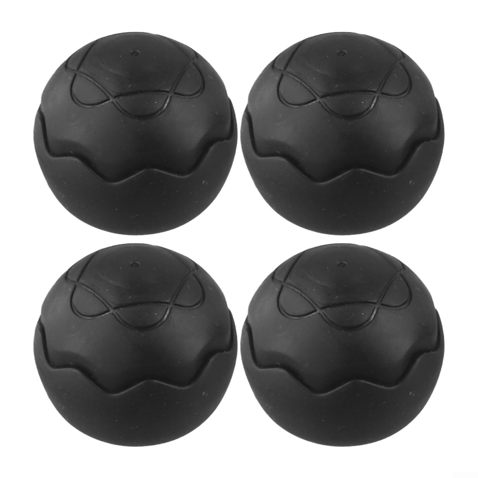 4 Pack Camping Chair Foot Covers, Anti-Sink Ball Pads 13-16mm Legs, Non-Slip Protectors Grass Mud Sand, Outdoor Hiking Accessories(Black)