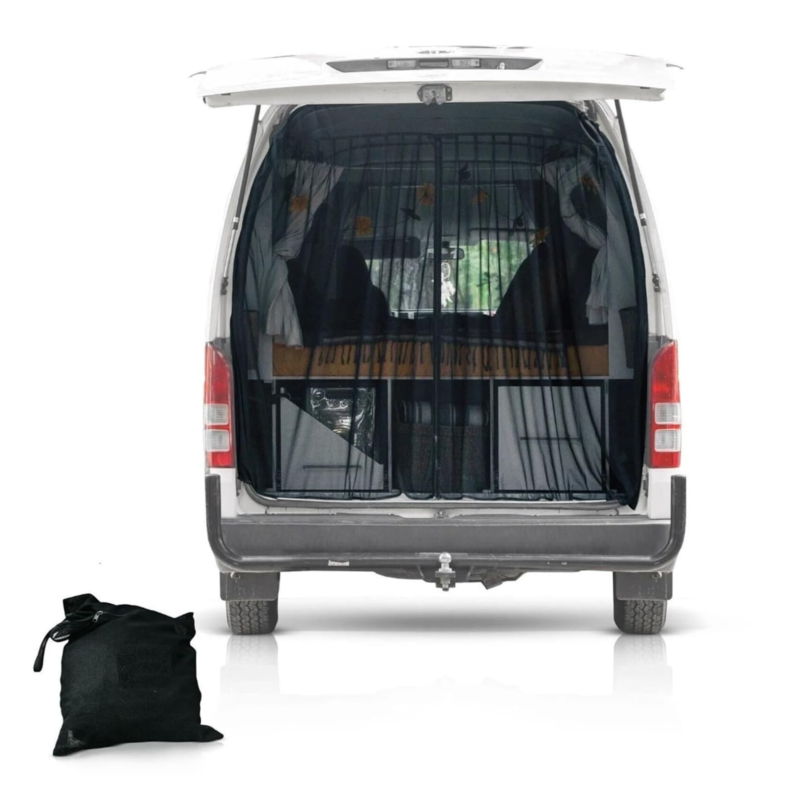 AVSMGP Moskitonetz Für Die Heckklappe des Autos Magnetisches Insektenschutzgitter Für Vans Fliegende Insekten Und Staub Für Wohnmobile, Campervans,130cm×140cm