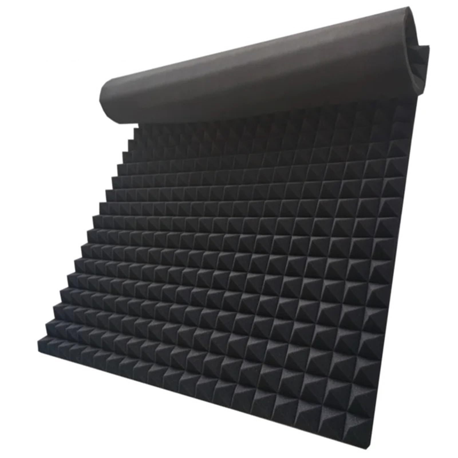 Paneles de pared tratamiento aislamiento acústico, espuma acústica piramidal estudio 100x150cm, insonorizados, 1 ud Para amortiguar el sonido(100x150x4.5cm)