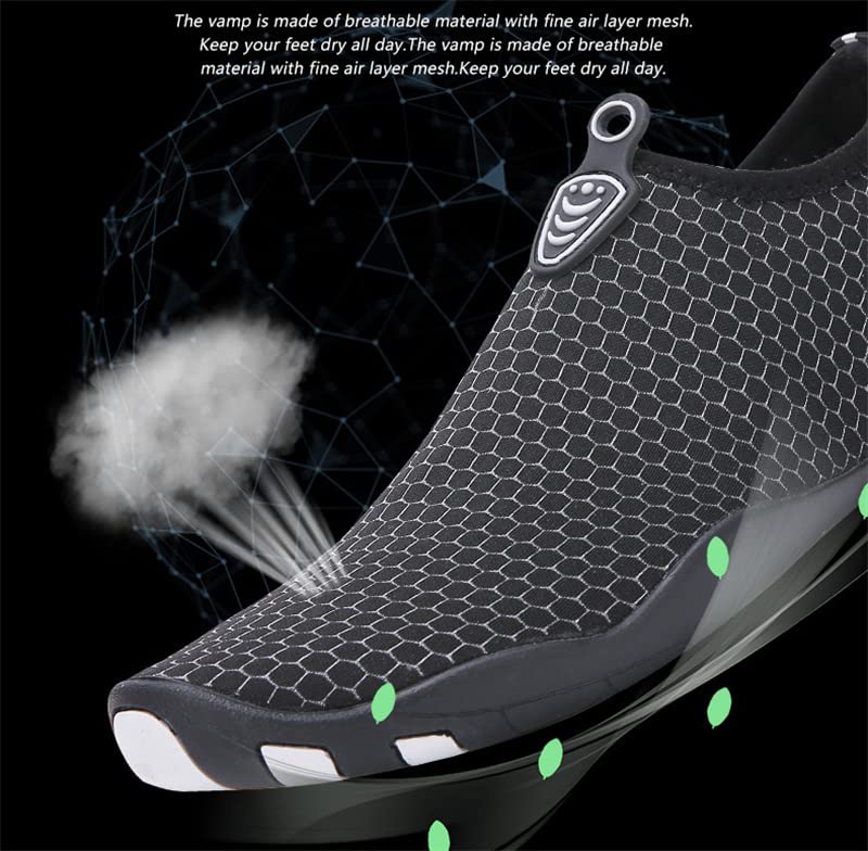 Water Shoes for Men Swim Beach Pool Aqua Sports Quick Dry Barefoot Diving Surf Walking2