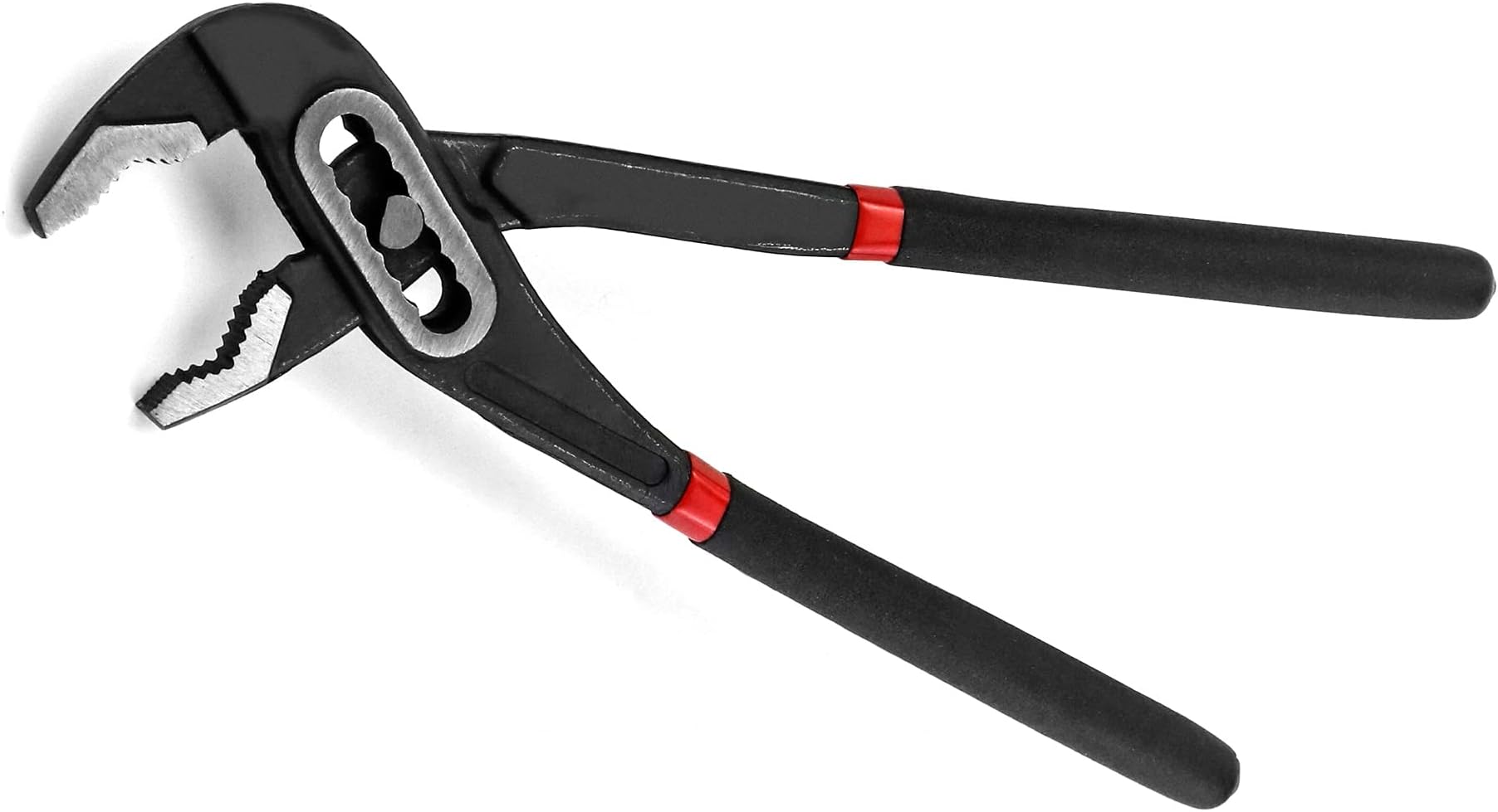 QWORK® 250mm Water Pump Plier - 85mm Max Jaw Opening, Non-Slip Rubber Grip - Quick Change Adjustable Plier