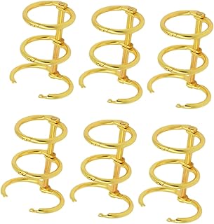 NAMOARLY 6 Pçs Fichário De Metal Decoração Livros Mini Scrapbook Caderno Fichário Folha Solta Metal Livro Fichário Anéis De Metal Livro Fichário Clipes De Ferro DIY Livro Fichário Anéis