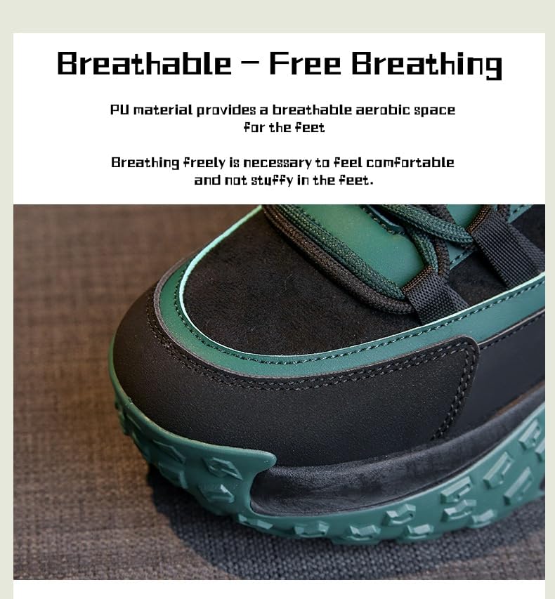 Chunky Sneakers for Women Fashion Platform Leather Casual Dad Shoes Comfortable Wedge Walking Sport Sneakers3