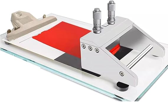 Adjustable Film Coating Applicator, 0-3500μm Thickness Adjustable, with Stainless Steel Scraper, High Precision Wet Film Preparation Device, Lab Doctor Blade Coating Machine (300mm)