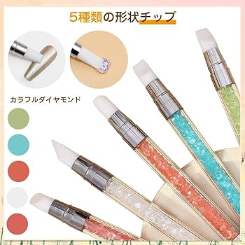 Amazon.co.jp: bardsxgfg(あき) ネイルブラシ ジェルネイル筆 5