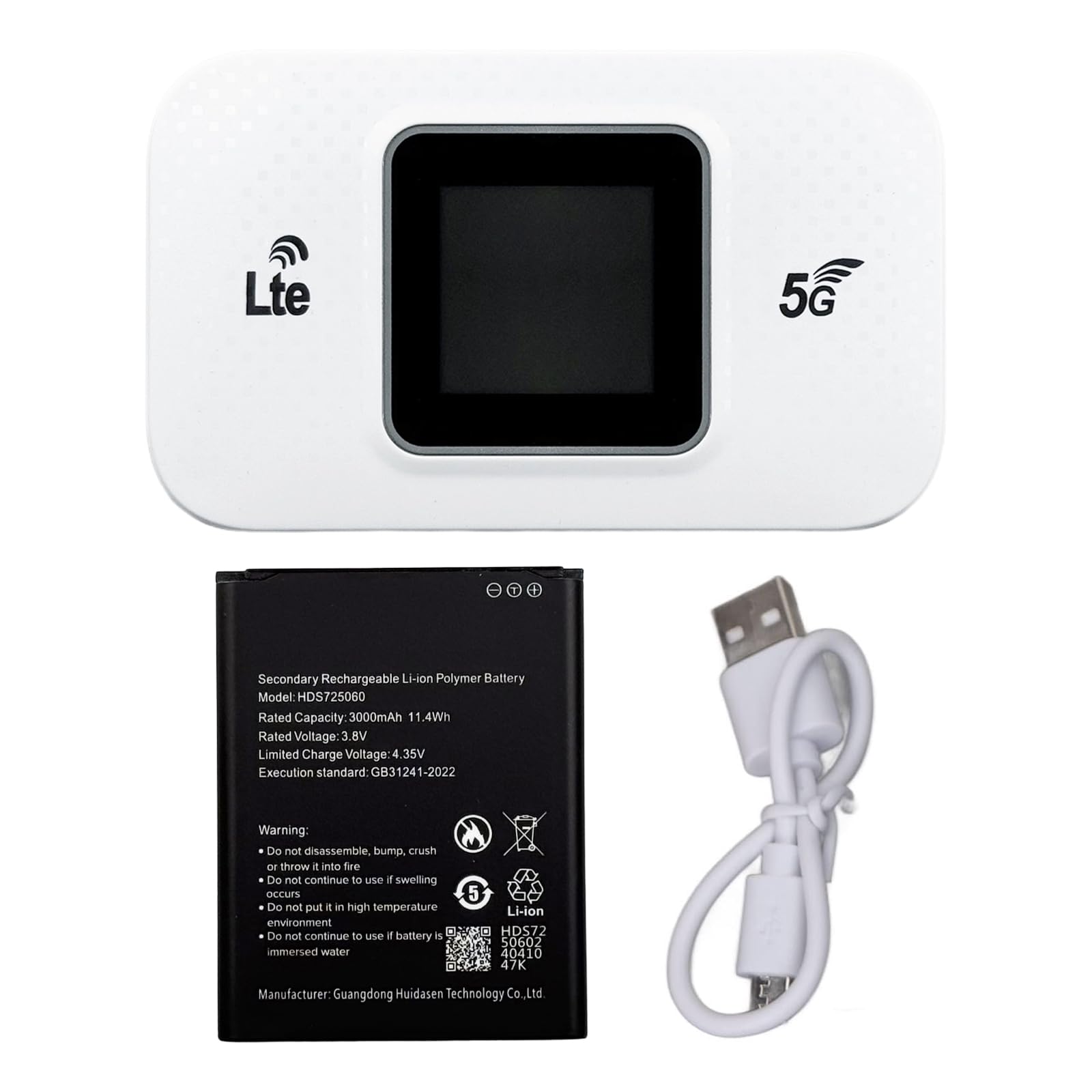 Hotspot mobile 4G LTE, point d'accès WiFi sans fil portable 300 Mbps avec écran LCD et fente pour carte SIM, routeur de poche 4G de voyage pour l'Europe, la maison et les entreprises