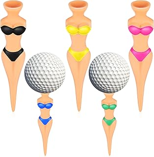 BESPORTBLE Ladies Gifts Ladies Gifts Funny Golfs Tees 10Pcs Golfs Holding Base Creative Bikini Lady Shaped Golfs Tees Golfs Bases for Outdoor Training Practicing Accessories Girl Presents Bamboo Tees