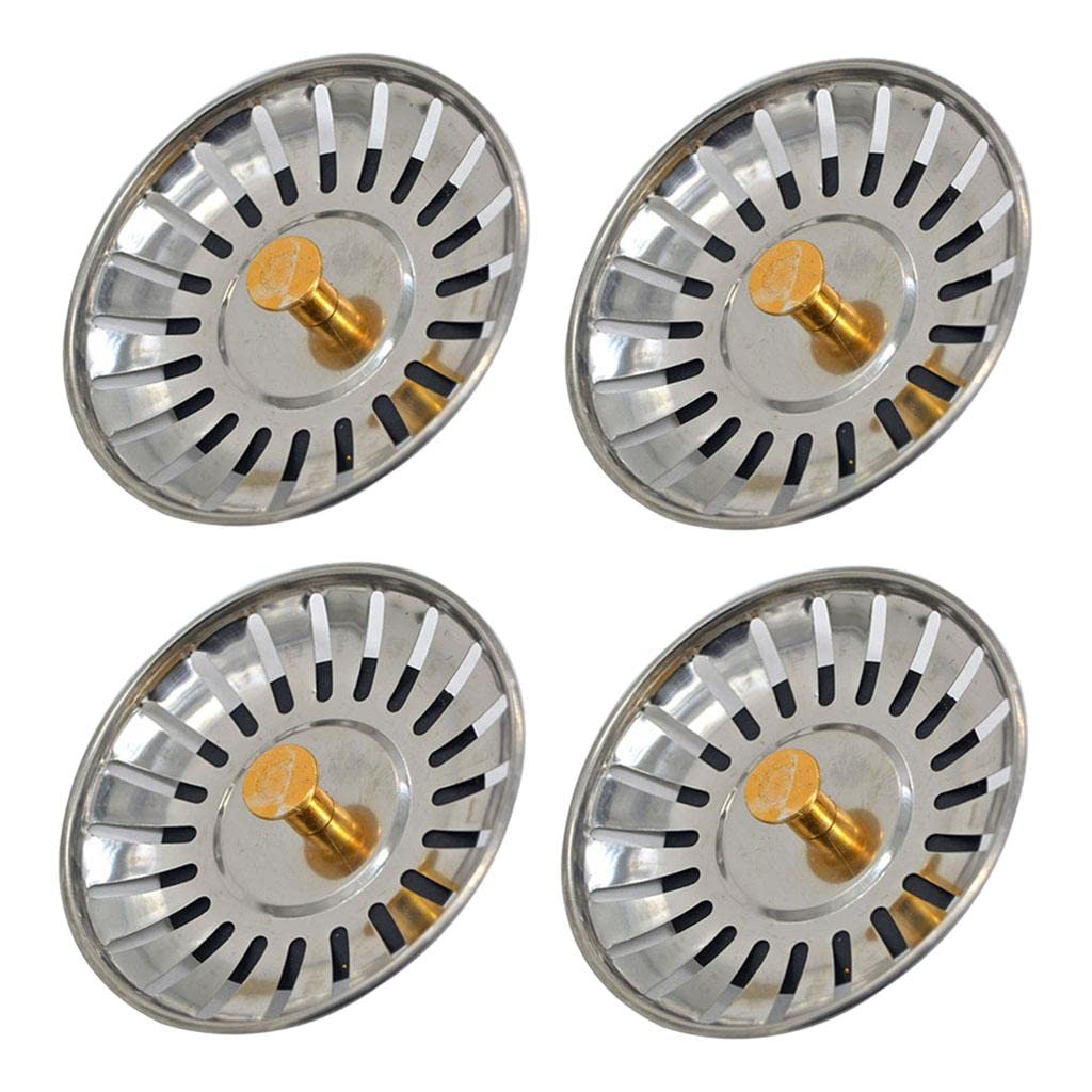 MYADDICTION 4Pack Stainless Steel Kitchen Sink Strainer Waste Plug Filter Drain Stopper Home & Garden | Kitchen, Dining & Bar | Kitchen Tools & Gadgets | Other Kitchen Tools & Gadgets (B0BQVNZDFV) Amazon Price History, Amazon Price Tracker