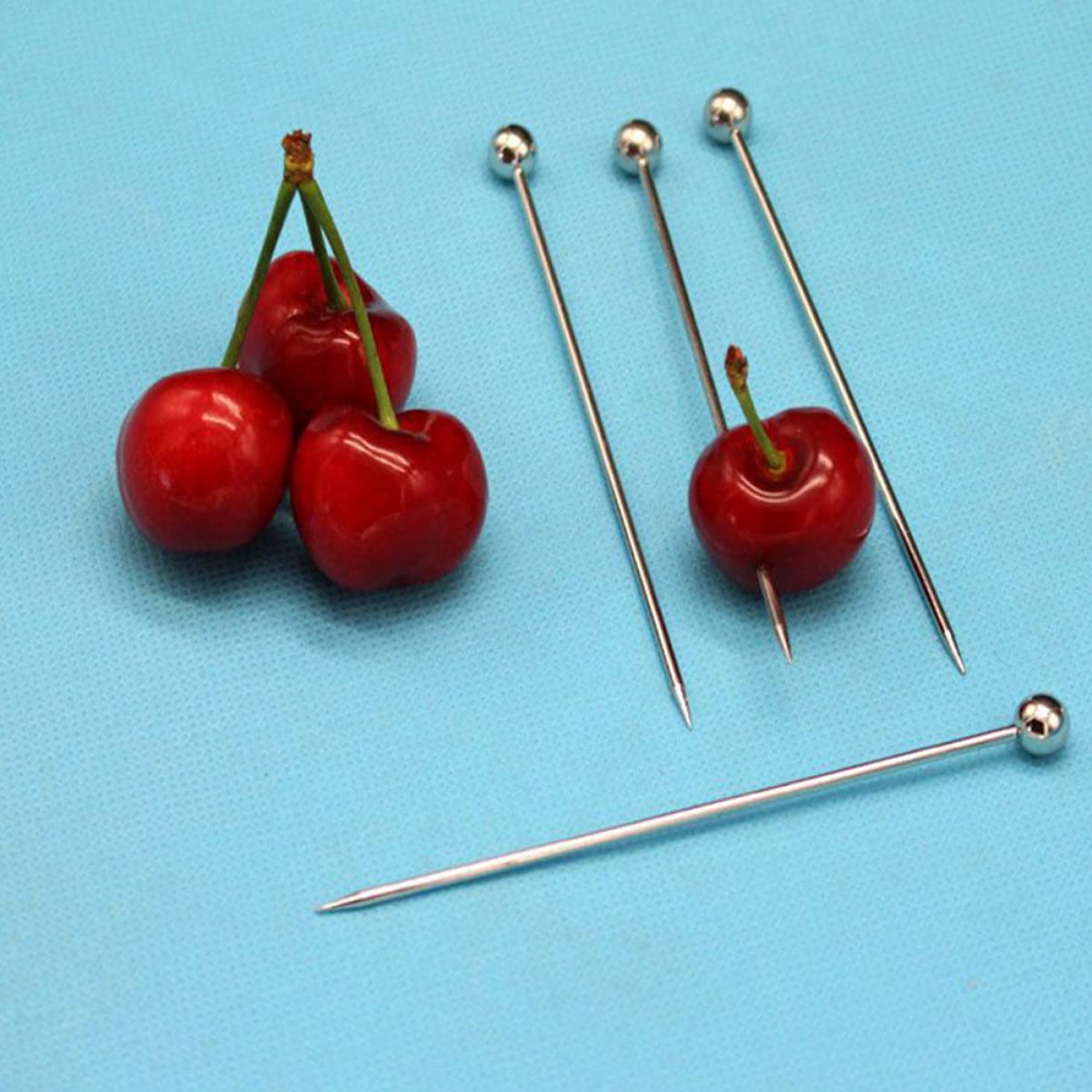 3 Ensembles Signe De Décoration De Cocktails Paille Acier À Cocktails Barman Brochettes Sélectionne Bâtonnets pour Mélanger Les Boissons Cueillette De Fruits 20 Pièces * 3