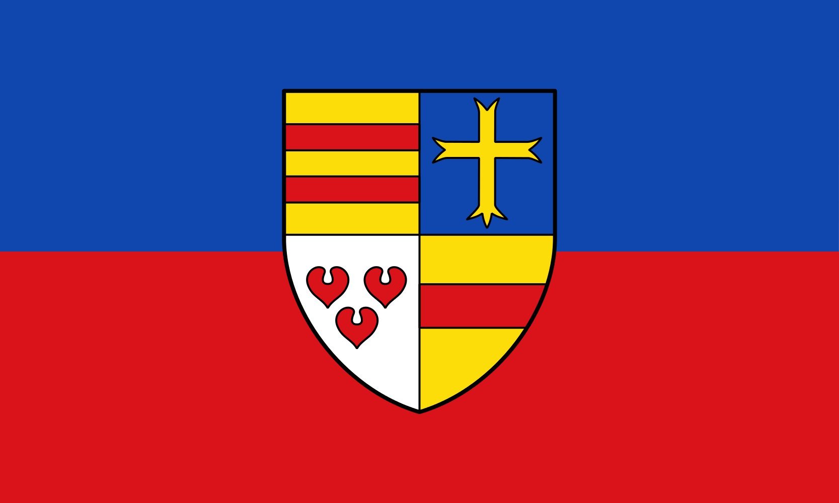 Drapeau Cloppenburg grand modèle horizontal haute résistance pour vent fort