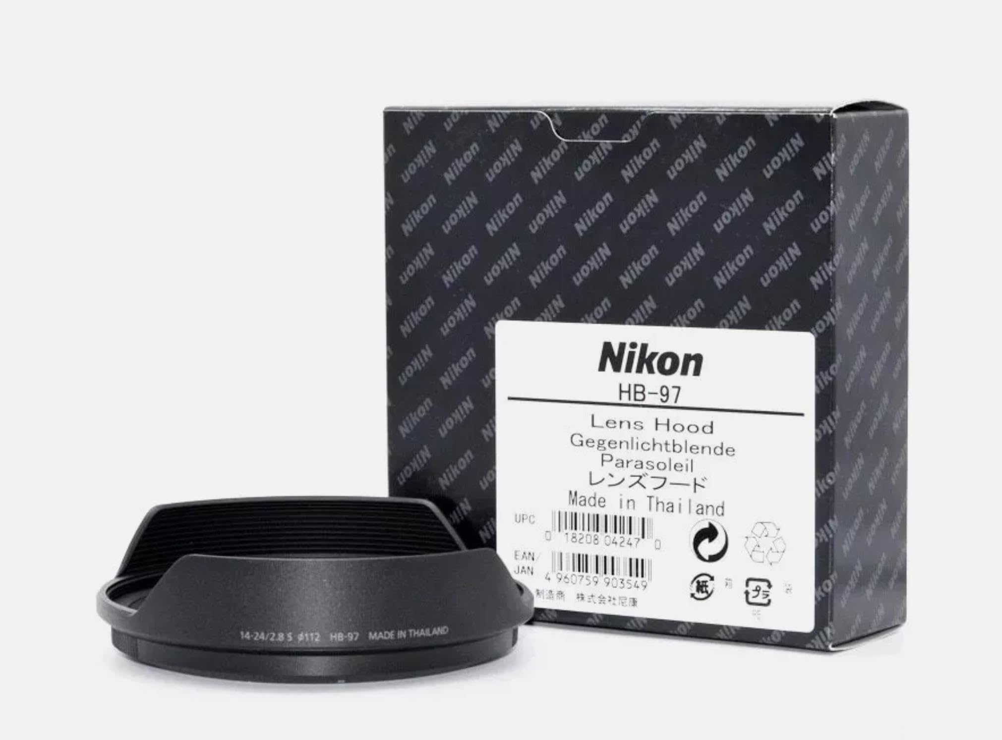 NEW Genuine 112mm Bayonet Lens Hood HB-97 Compatible with Nikon Nikkor Z 14-24mm f/2.8 S