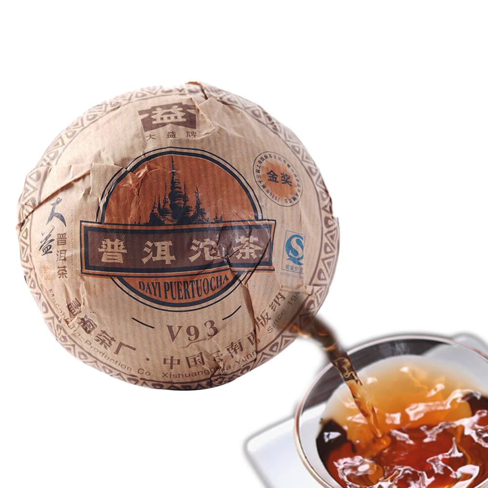 Premium Reif Puer Pu Erh Tuo Cha V93 * 2007 250g Yunnan MengHai Tee Dayi Tee