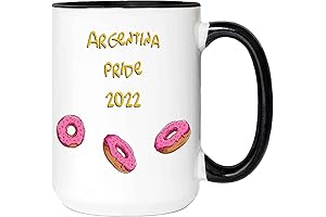 Patriotic Miss Argentina 15 Oz Mug - Show Your Love for Argentina Team