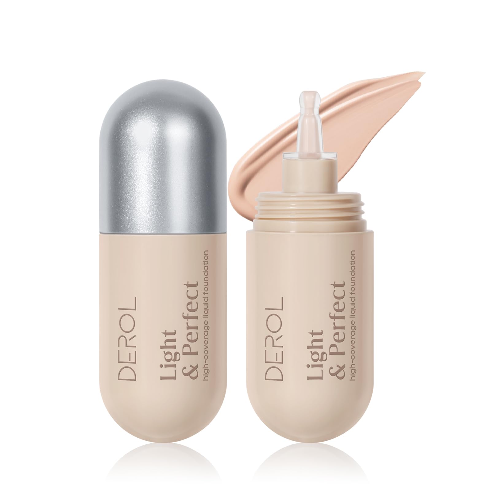 Liquid Foundation Makeup, Nude, 1.26 Fl Oz