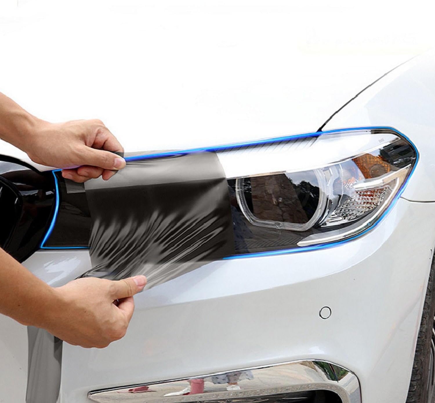 JCAKES Car Exterior Headlight Anti-Scratch TPU PPF Protective Film Anti-Scratch Repair Film Accessories refit，for Kia Seltos 2023