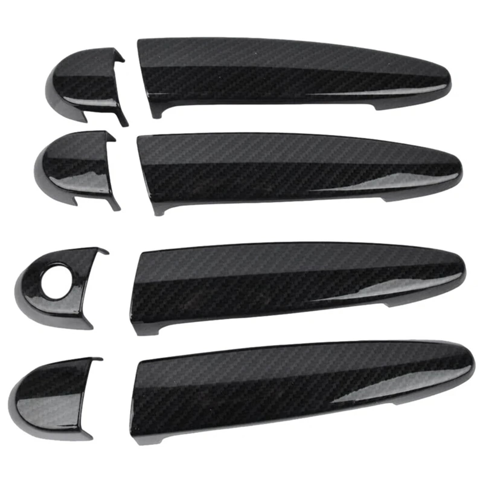 CFAYRLMS Door Pull Cover Compatible with BMW for M3 for F80 2009 2010 2011 2012 2013-2019 LHD Carbon Fiber Outside Exterior Door Handle Cover