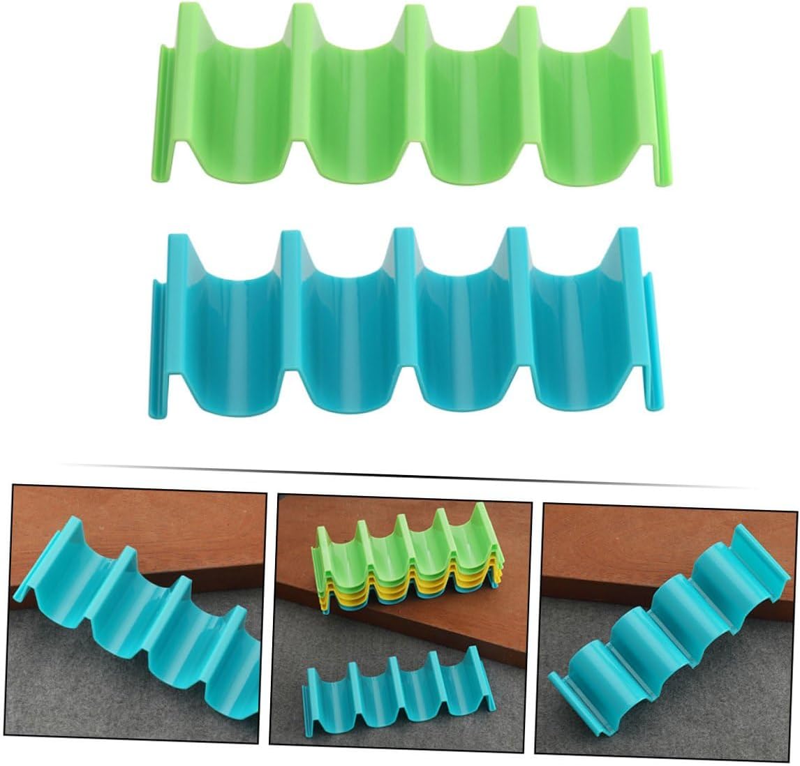 Plastic Taco Stand 2Pcs Set for Burritos and Buns, PP