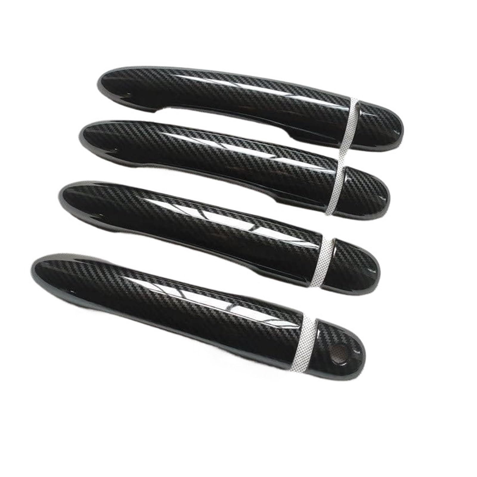 QWQTHGS Car Exterior Door Handle Cap for Clio 3 Iii Mk3 Accessories Door Handle Cover Trim Handles Covers Plastic Imitation Carbon Fiber