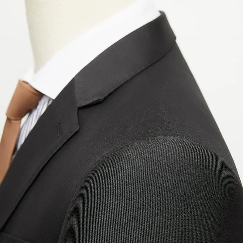 Slim Fit Men’s 3 Piece Tuxedo Suit Pants Vest Set for Business Wedding Prom Formal Events4