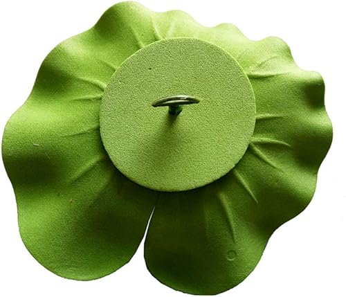 Miniatura 5 de 7 piezas de 3.9 pulgadas flor de loto artificial flor artificial piscina acuario decoración flor eterna flor artificial (azul)