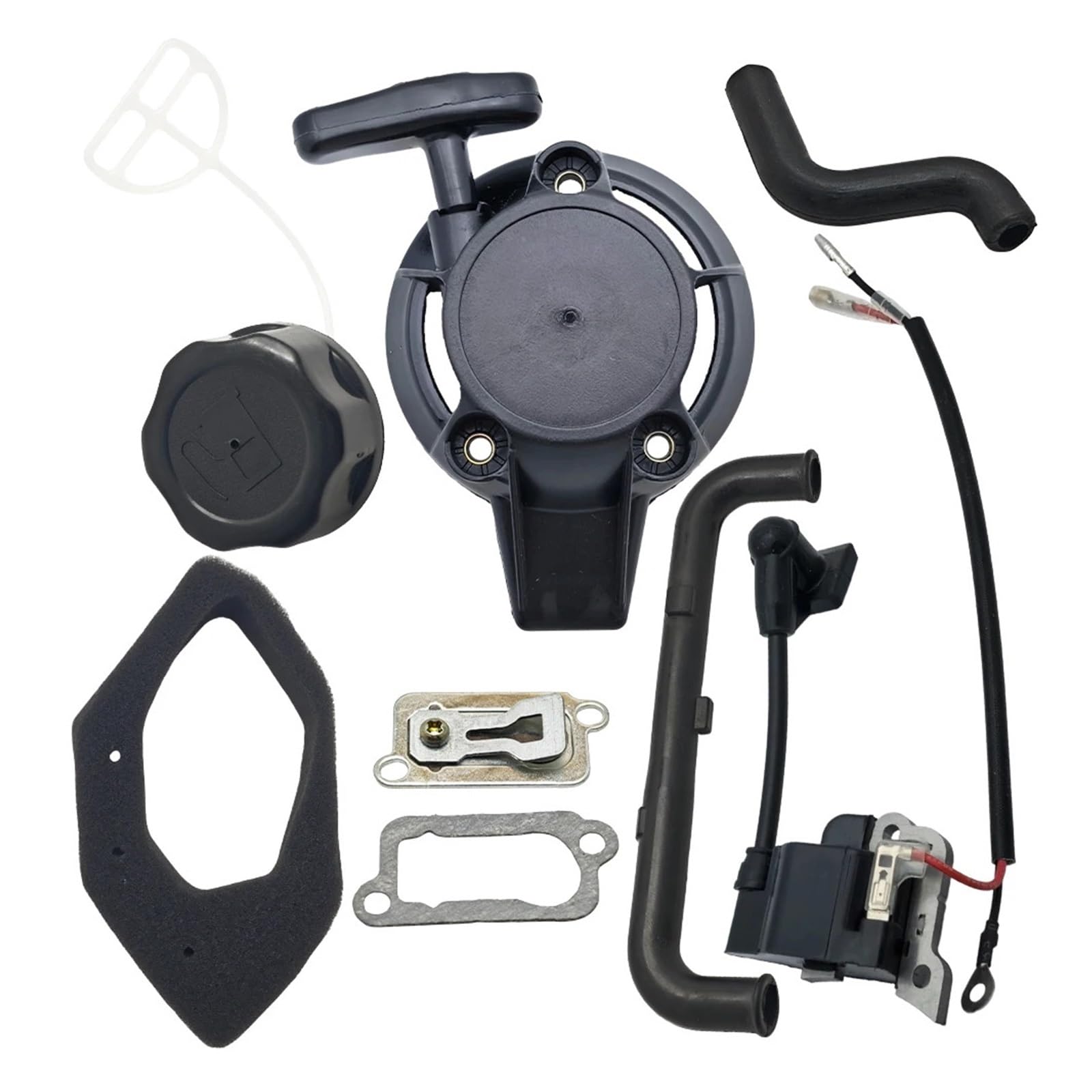 Kit de Tapa de Tubo de Placa de válvula de Salida de Aceite de Bobina de Encendido de Arranque de Retroceso for cortacésped GX25 GX25N GX 25 25N Pieza de Motor pequeño