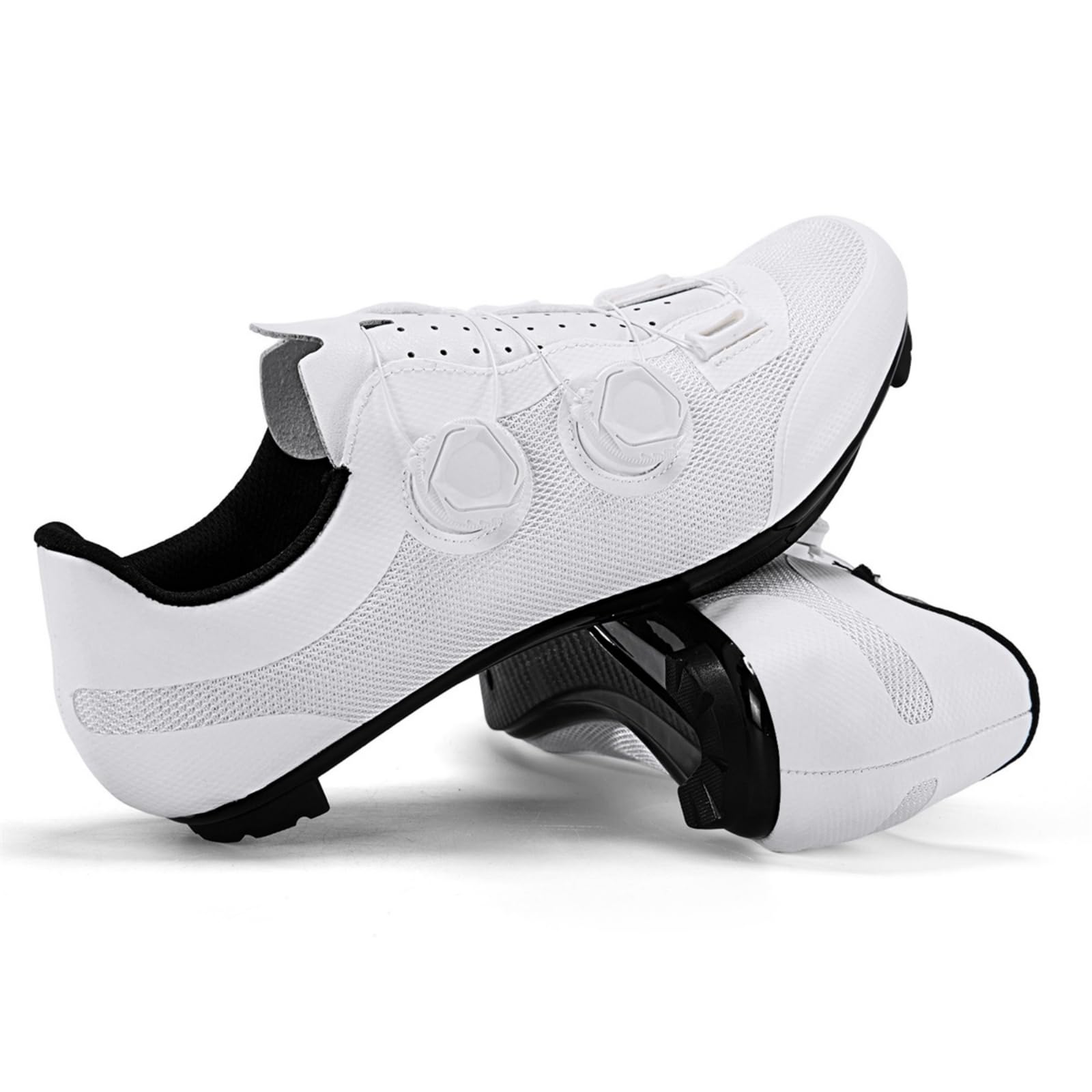 JiuQing Zapatos Unisex Ciclismo Carretera Compatibles con Bici Spin Peloton