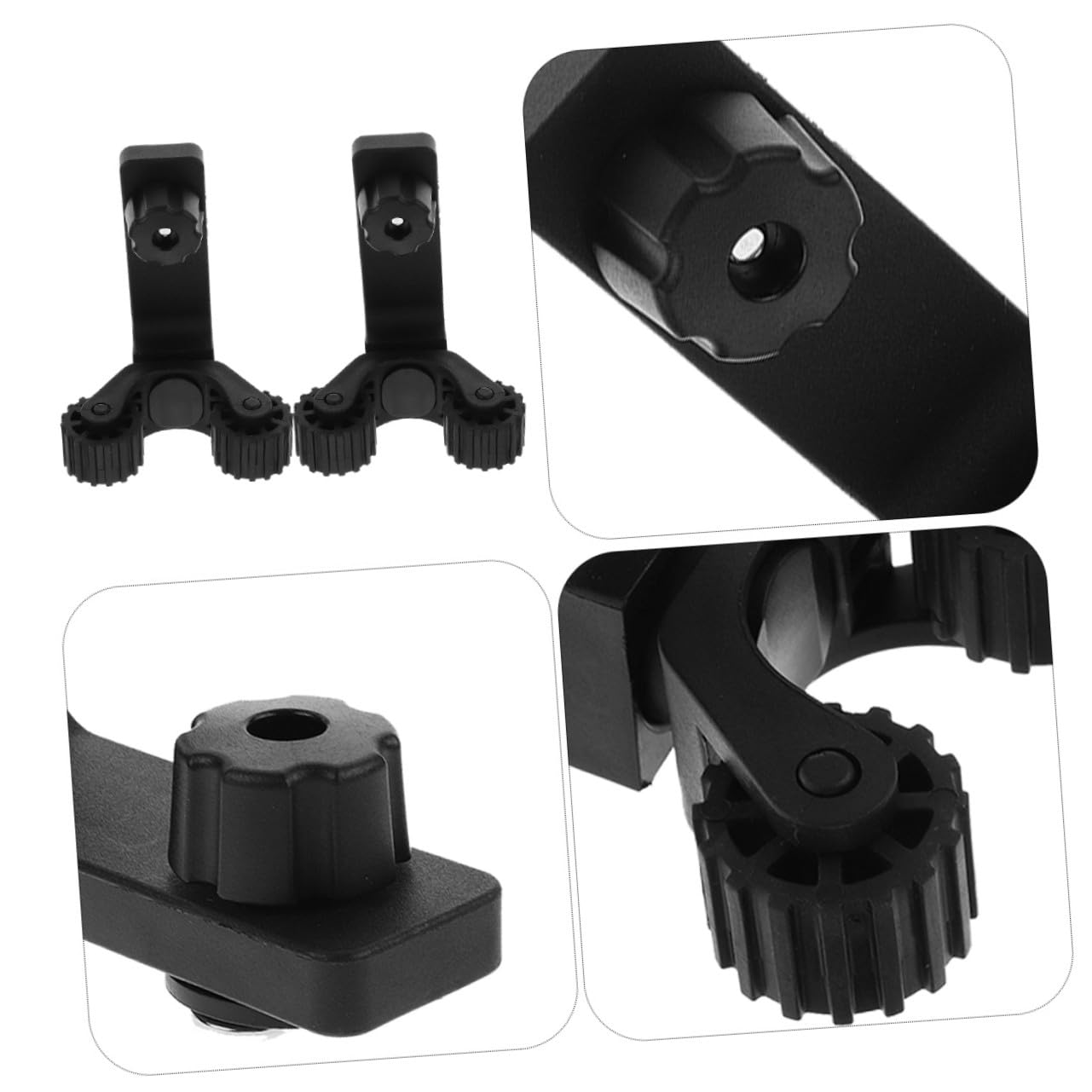 2 Stück Robuster Paddelhalter mit Klemmfunktion für Kajak Wetterbeständiger Kunststoff Passend für Kanus Angelkajaks und Schlauchboote