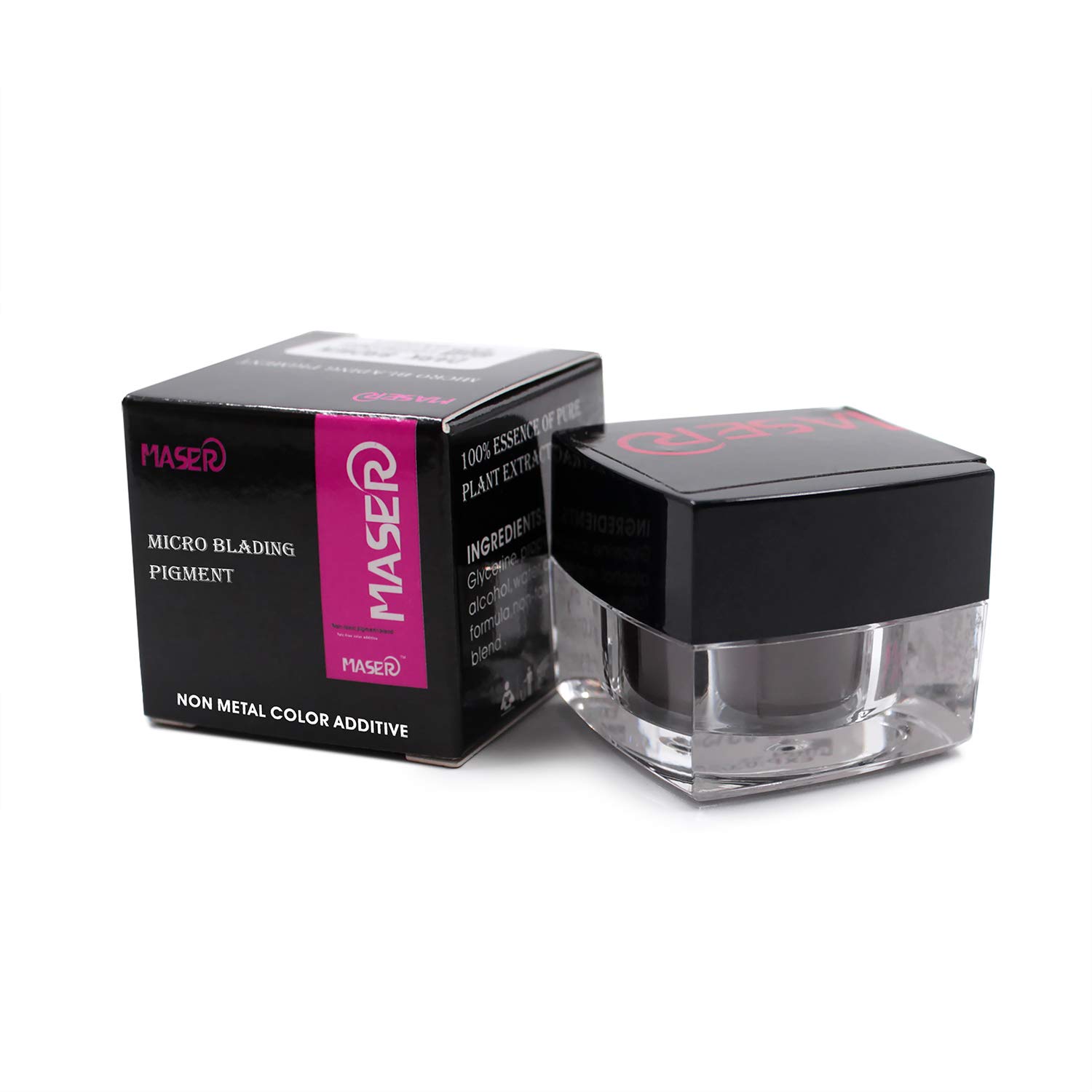 Tattoo Ink Biomaser 3d Micro Blading pigmento profesionell color Colorante Tatuaje Tatuajes Color para Permanente Make Up Cejas Lip y Eyeliner (Black)