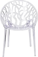 Vista 7 de Flash Furniture Silla auxiliar apilable transparente de la serie Specter