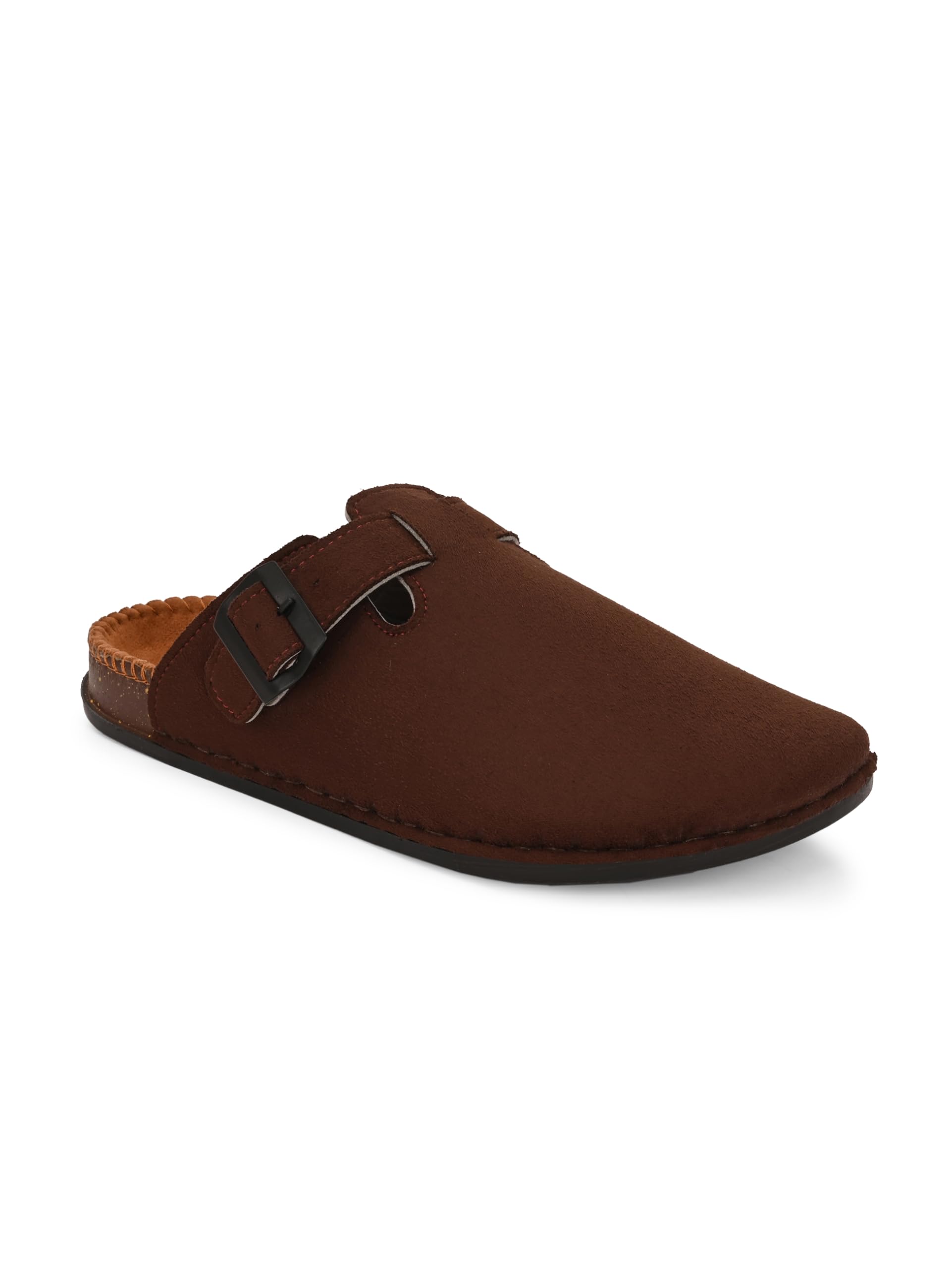 fav shoes Men?s Suede Leather Clogs with Adjustable Strap & Cork Sole | Handcrafted Comfort Mules | Stylish Slip-On Leather Sandals for Men-picture-21